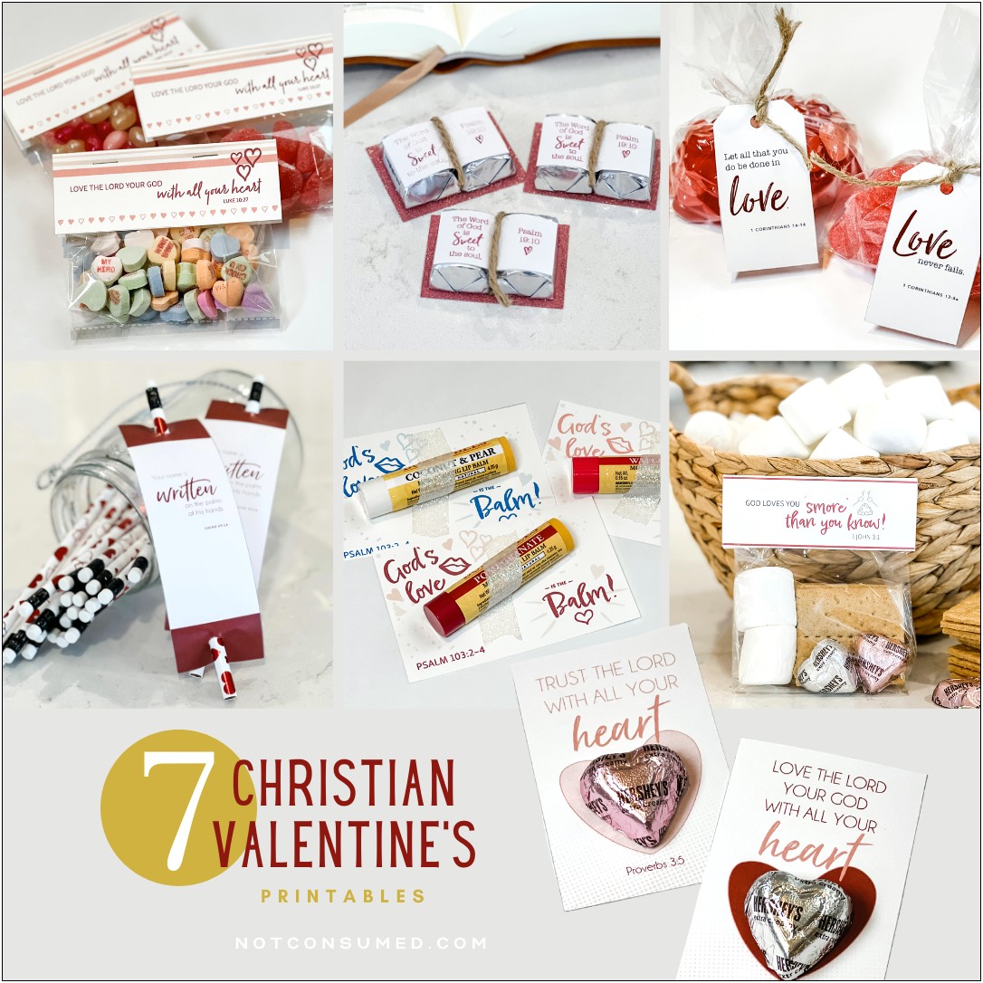Valentine Candy Wrapper Free Template With Bible Verse