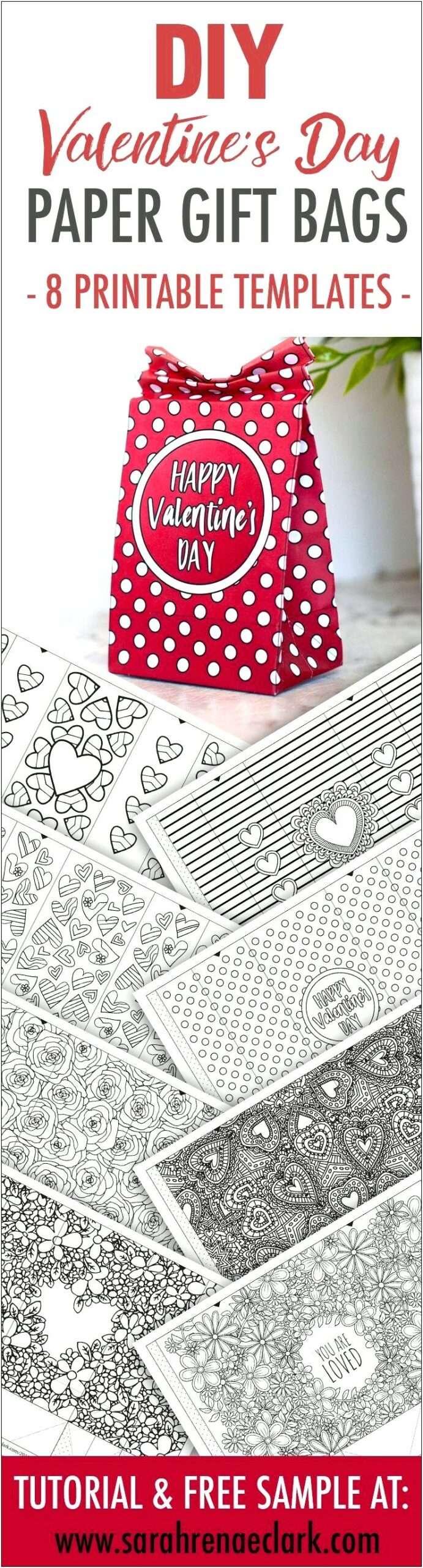 Valentine Templates For Paper Bag Free Printable