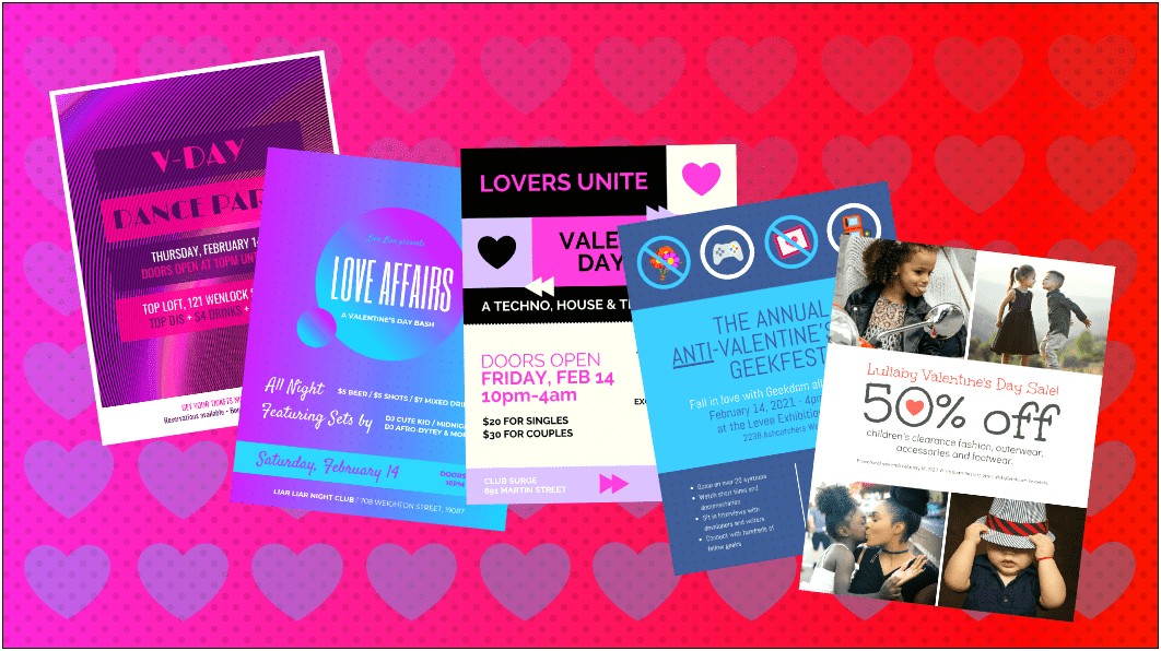Valentines Day Bake Sale Flyer Template Free