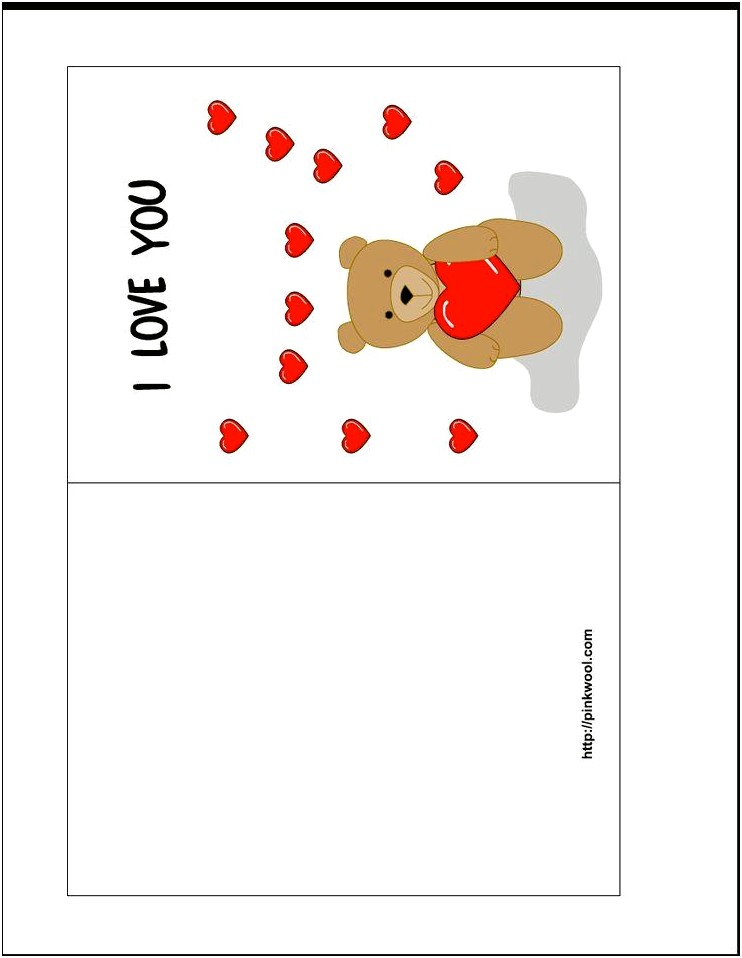 Valentine's Day Card Templates Free Printable
