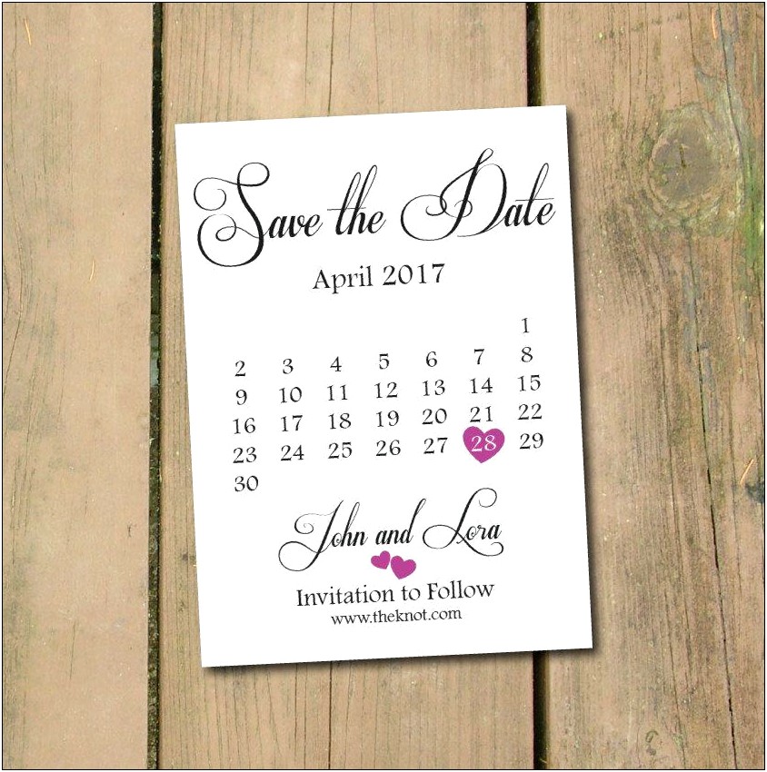 Vintage Postcard Save The Date Template Free