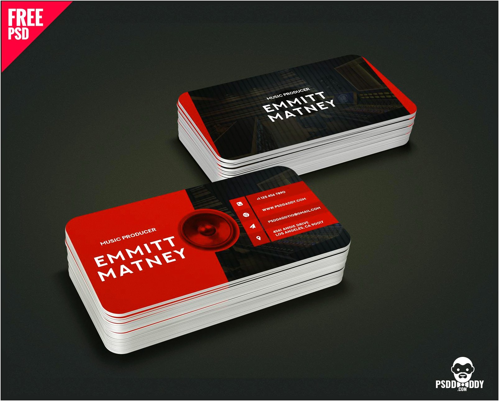 Visiting Card Design Template Psd File Free Download