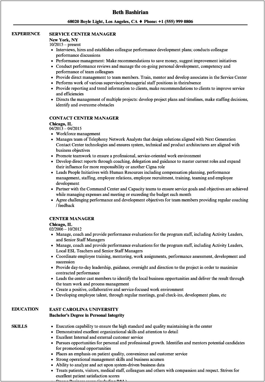 Walmart Tire And Lube Manager Resume Job Description