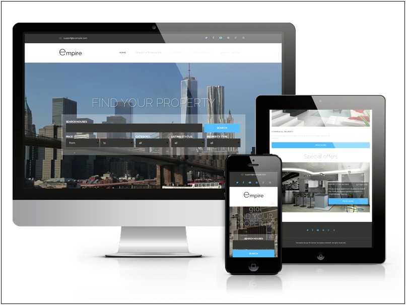 Web Templates For Real Estate Free Download