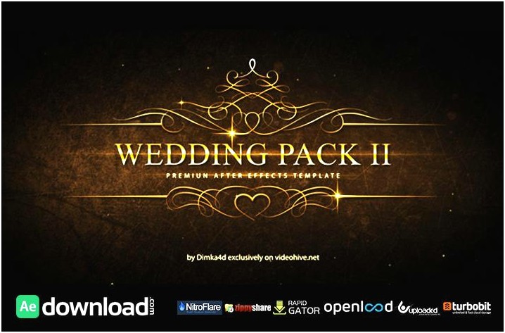 Wedding 16101773 Videohive Free Download After Effects Template