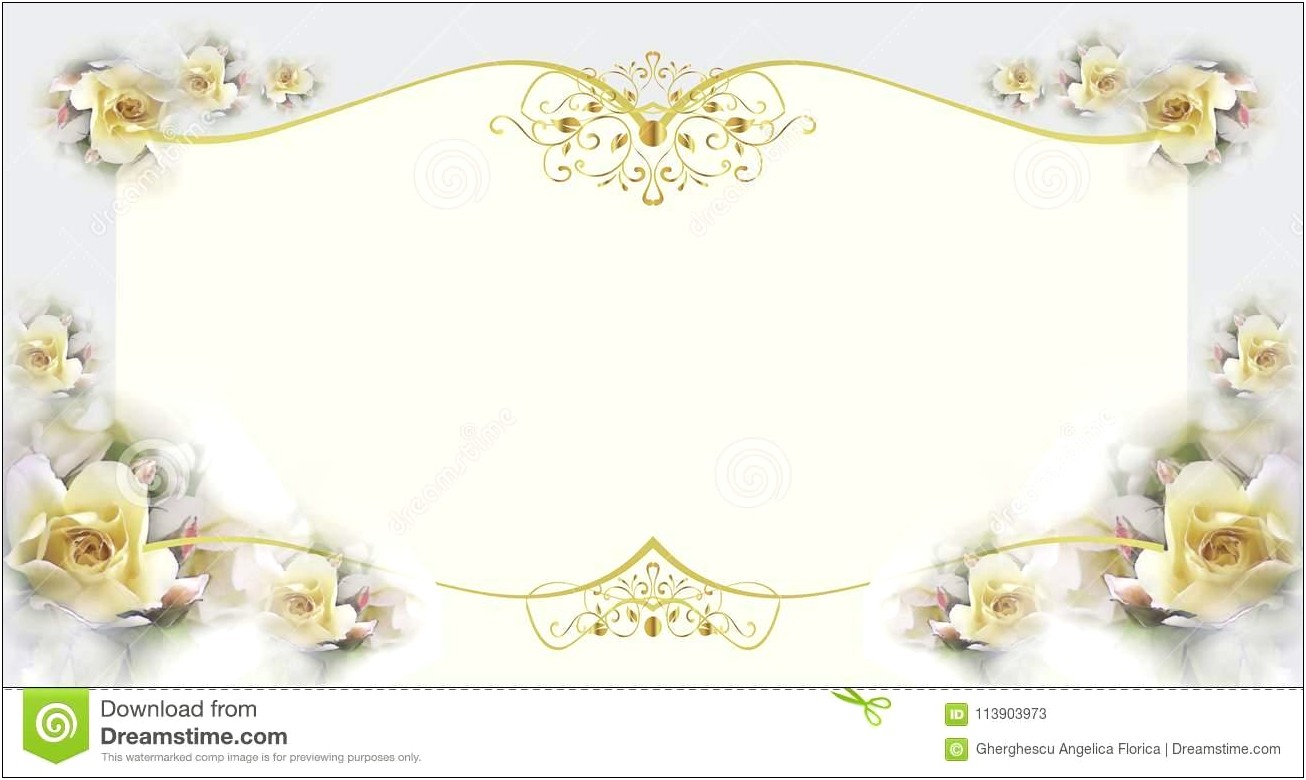 Wedding Gift Card Design Template Free Download