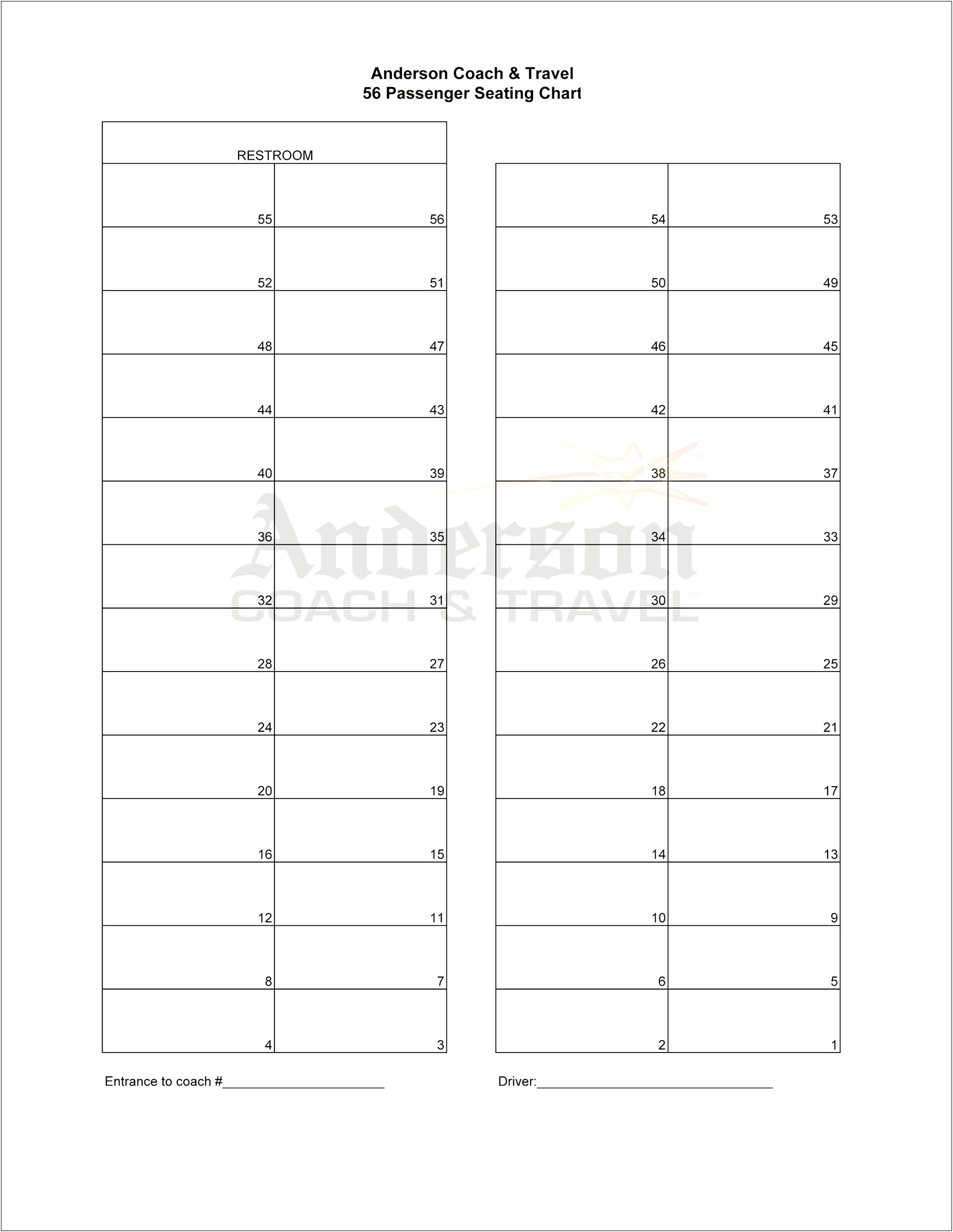 Wedding Guest List Seating Chart Template Word Free