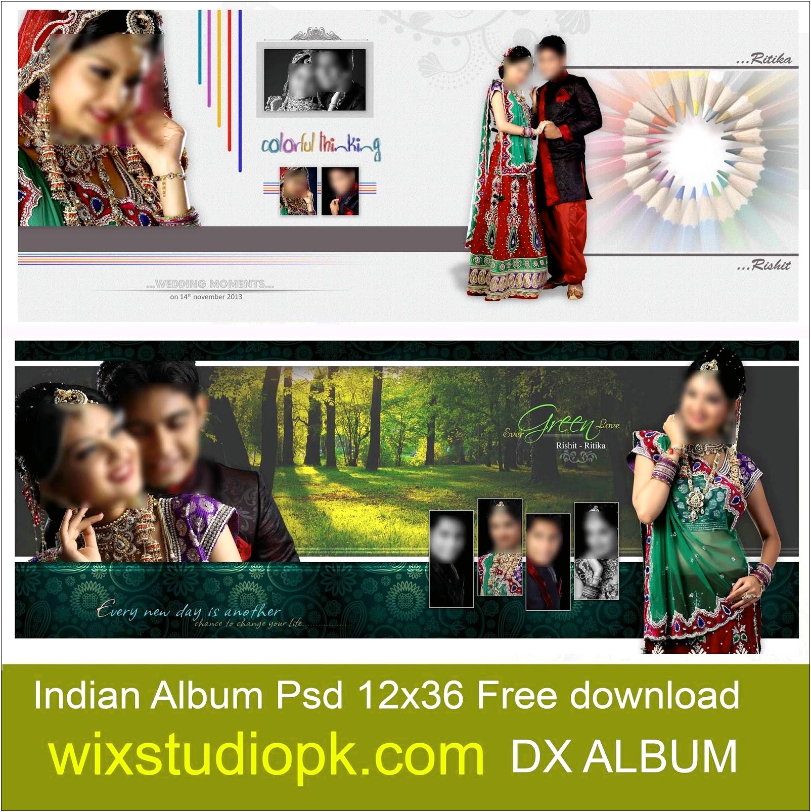 Wedding Karizma Album Template Psd Background Free Download