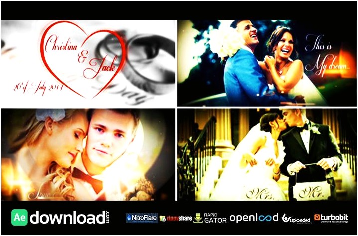 Wedding Opener Videohive Free Download After Effects Template