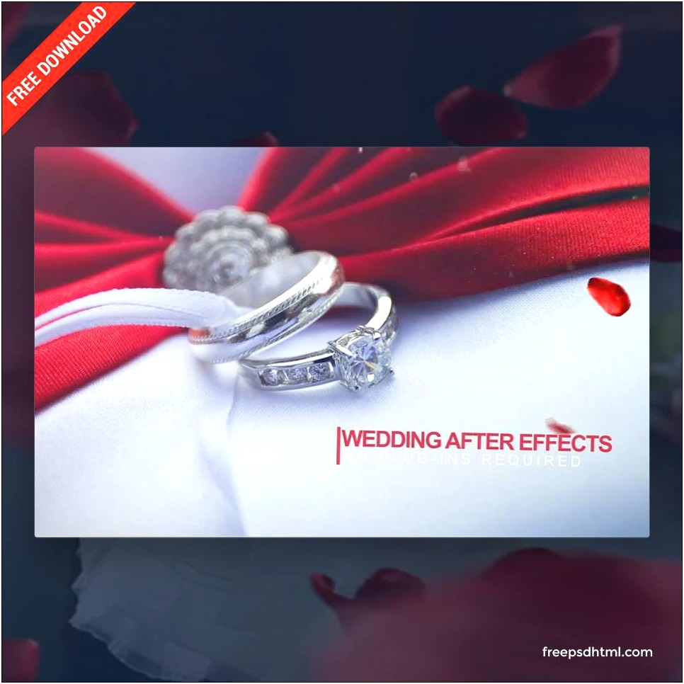 Wedding Studio After Effects Template Free Download