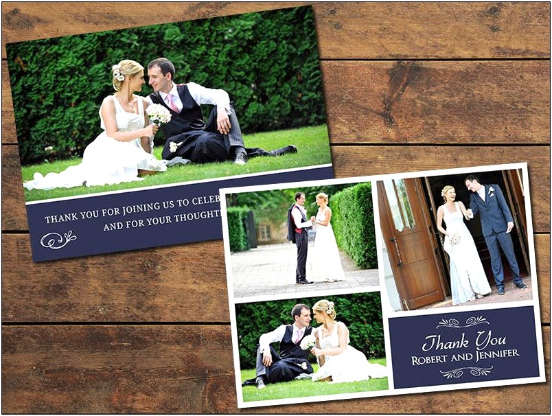 Wedding Thank You Card Photoshop Template Free
