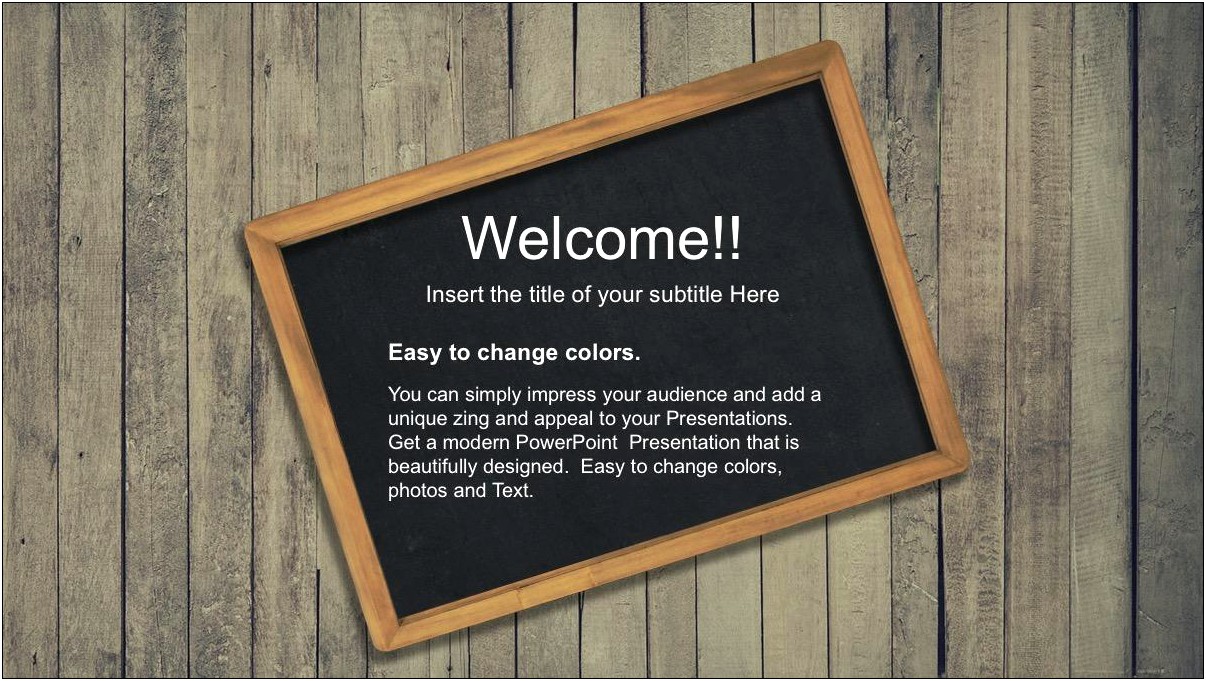 Welcome Back To School Powerpoint Template Free