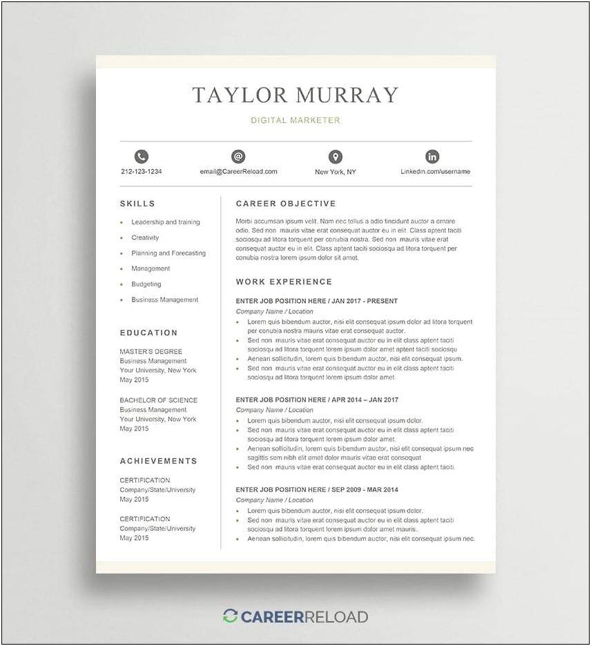 Where Are Resume Templates On Microsoft Word