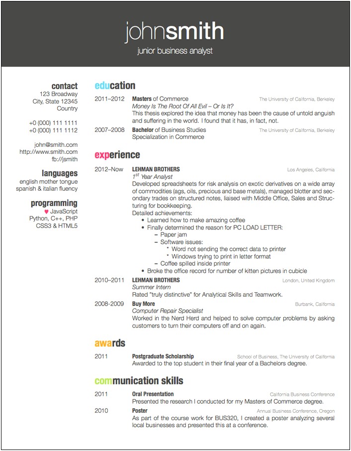 Where To Put Bachelor's Degree On Resume