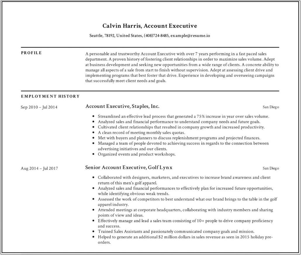 Where To Put Staple Fo For Resume