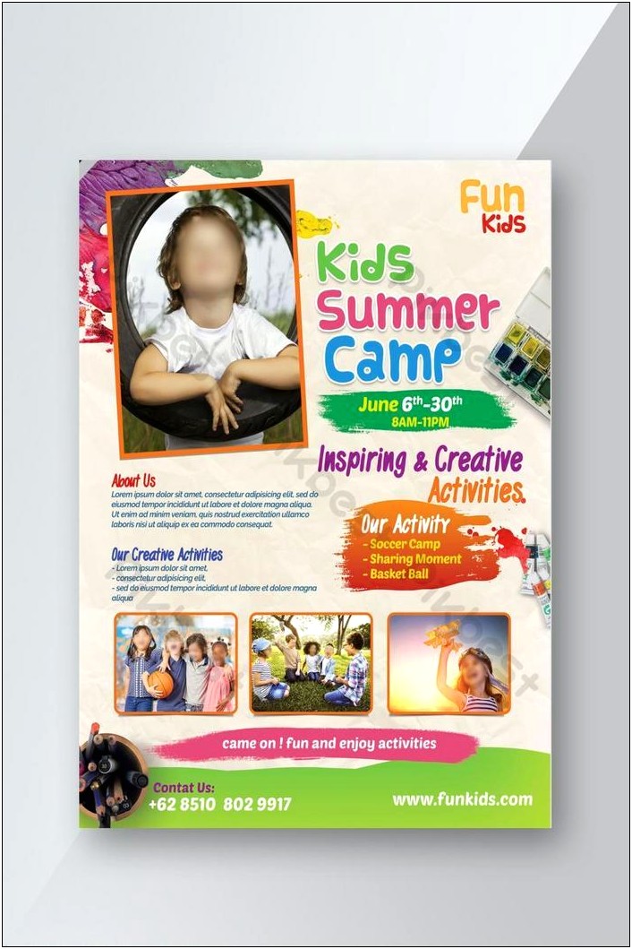 Winter Camps For Kids Flyers Word Free Template