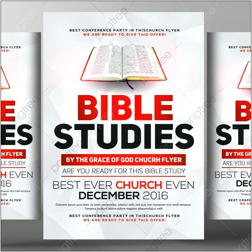 Women's Bible Study Flyer Template Free Word