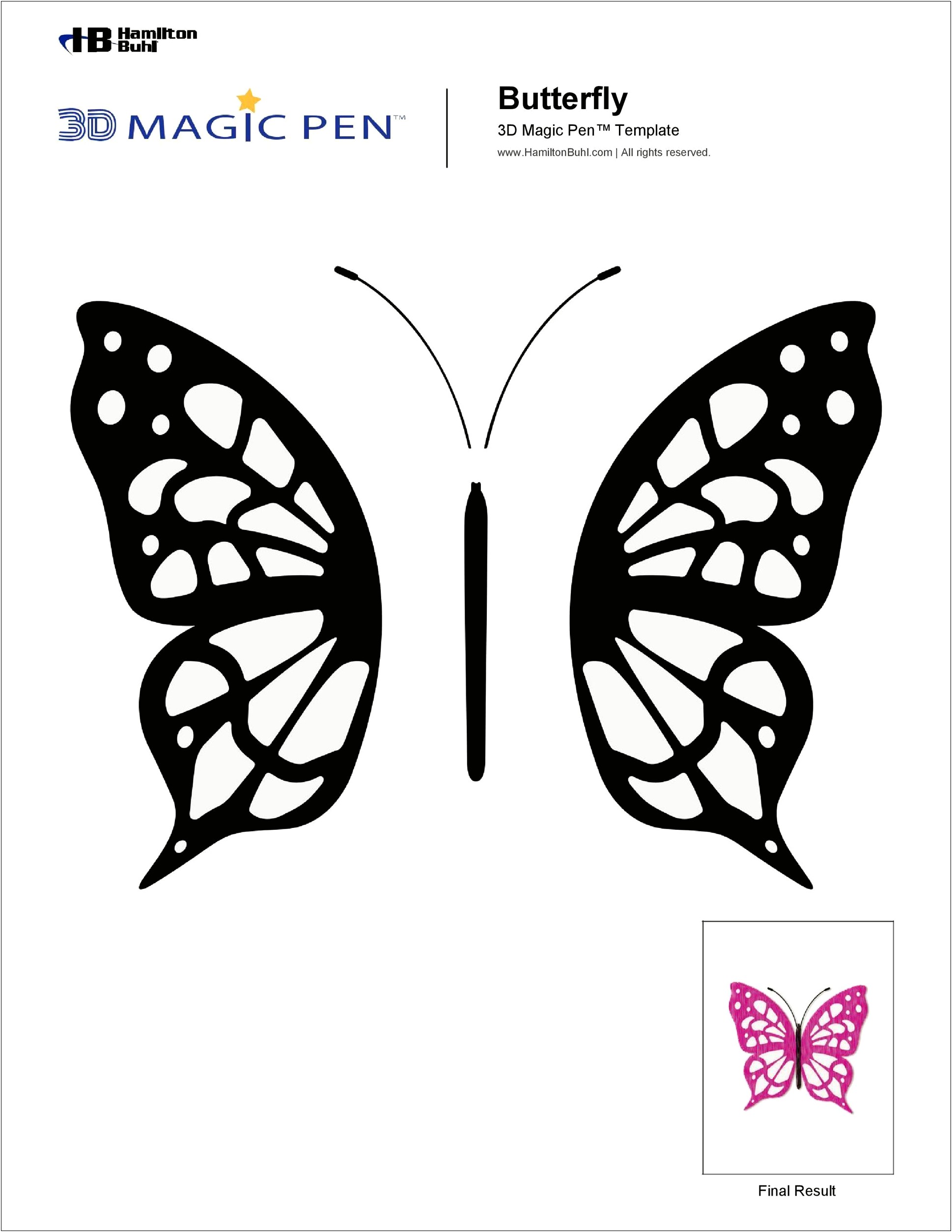 Word Business Card Butterfly Templates Free Download