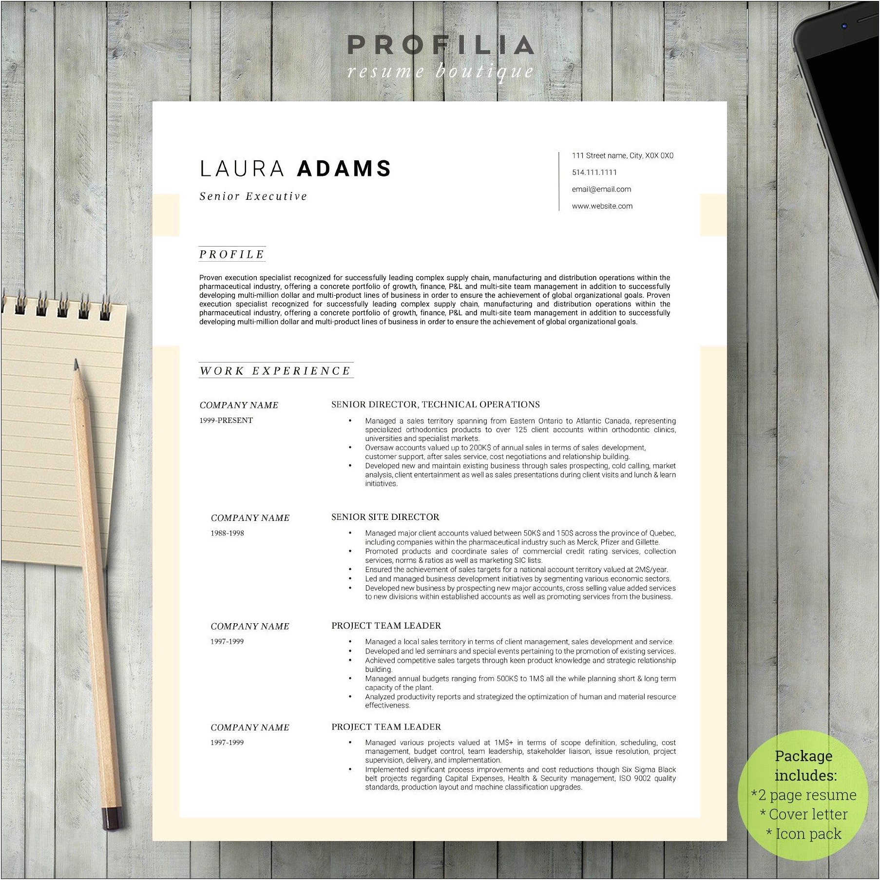 Word Document Resume Cover Letter Template