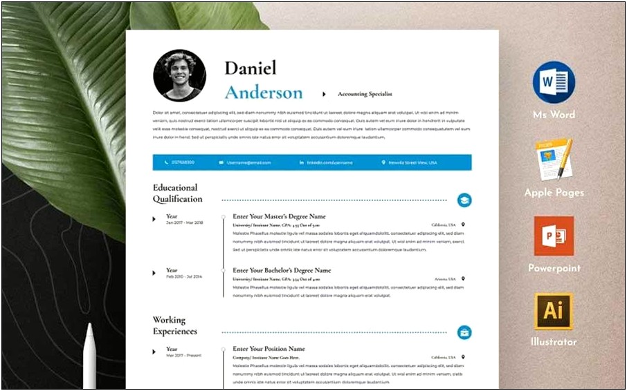 Word Resume Template Add New Section