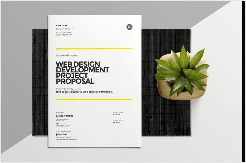 Word Web Design Proposal Templates Free Download