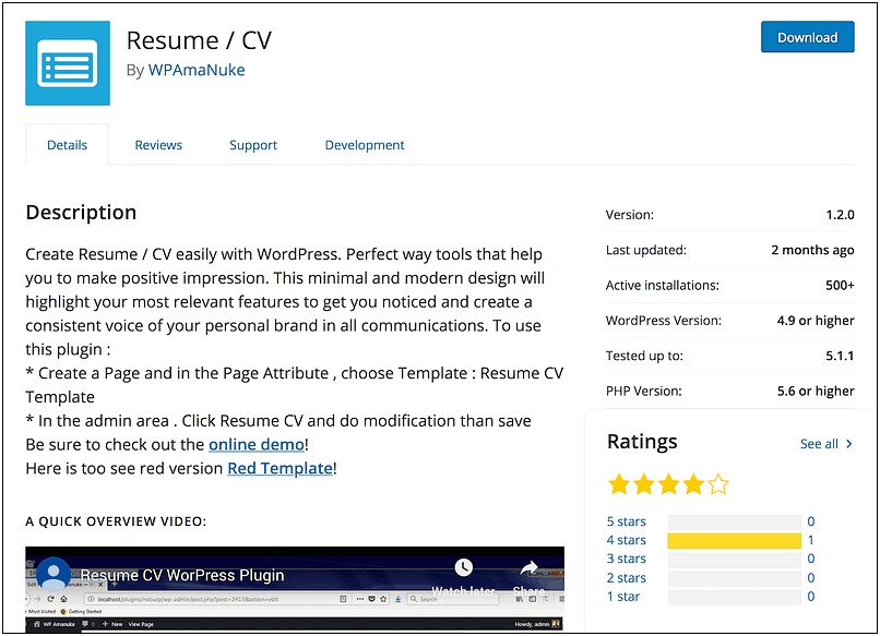 Wordpress Resume Manager Plugin Free Download