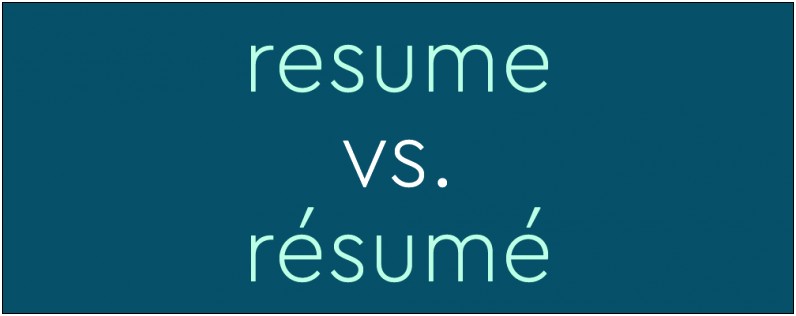Words Defining A Person For A Resume