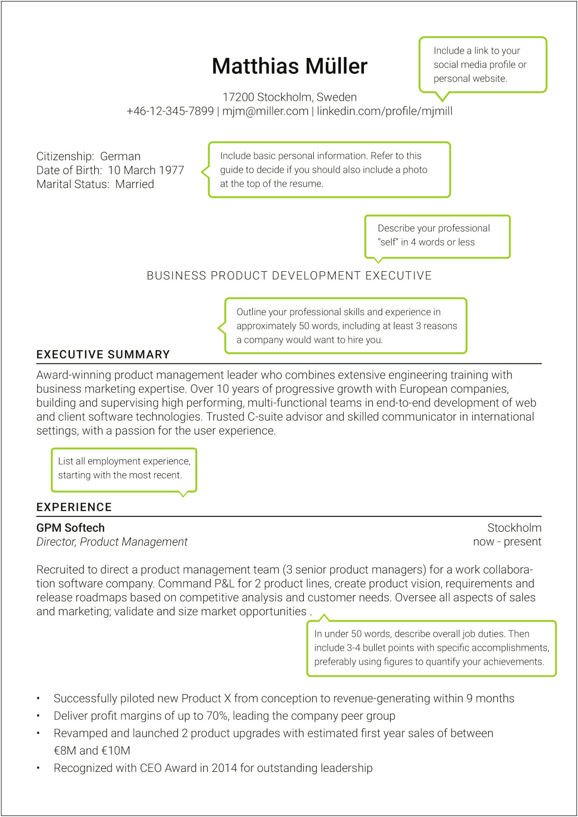 Words To Describe Experience On A Resume
