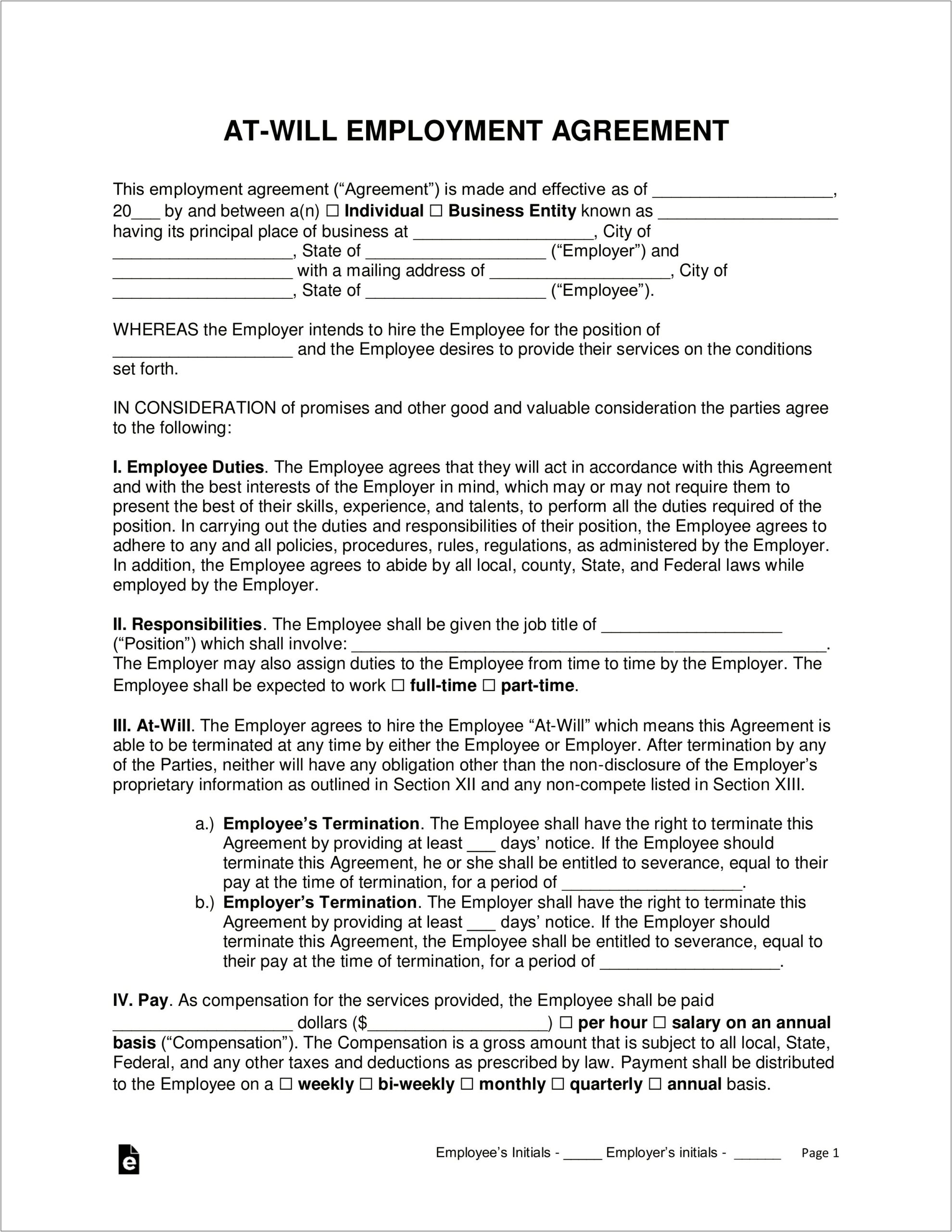 Work For Hire Statement Clause Free Template