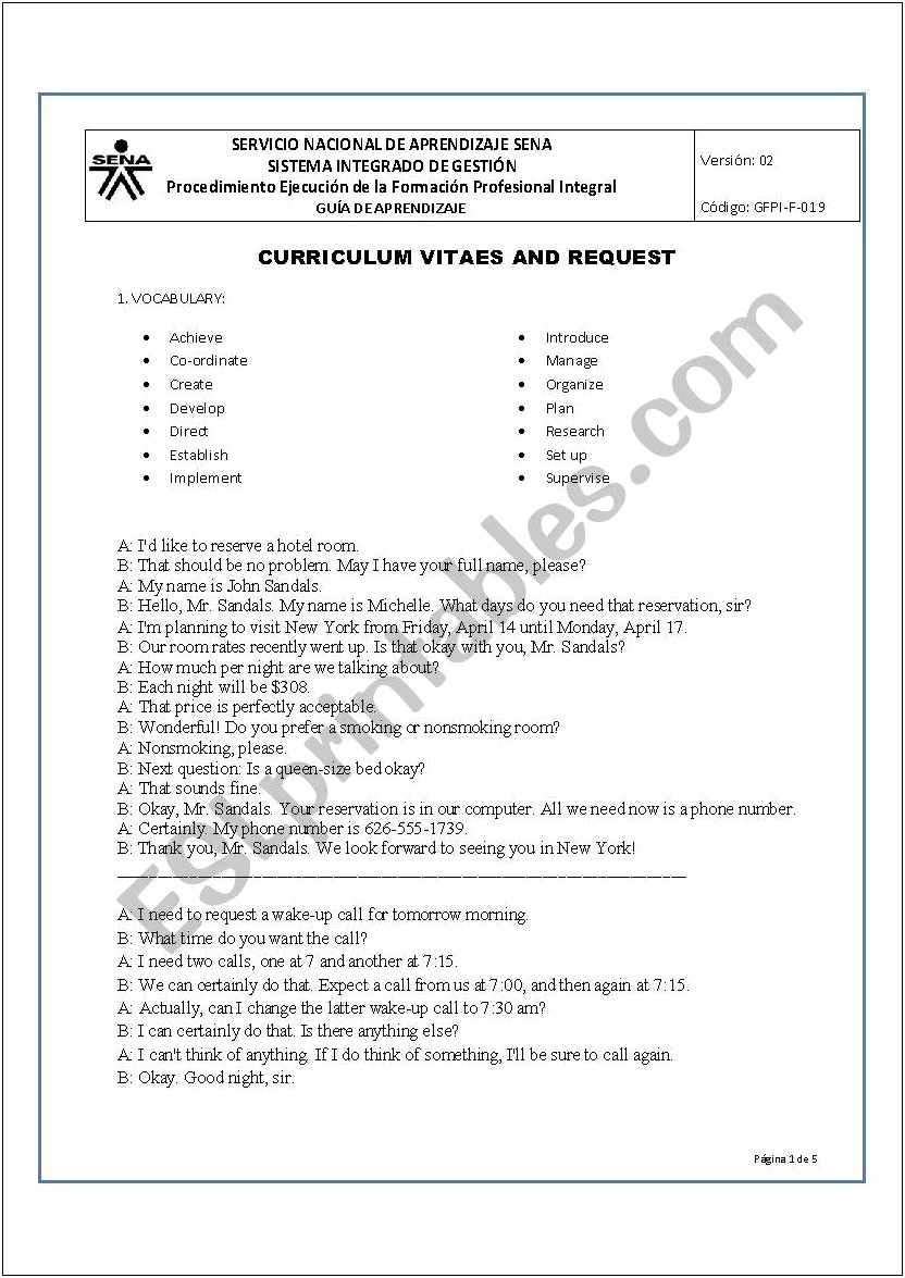 Worksheets For Teaching High School Resumes And Coverletters