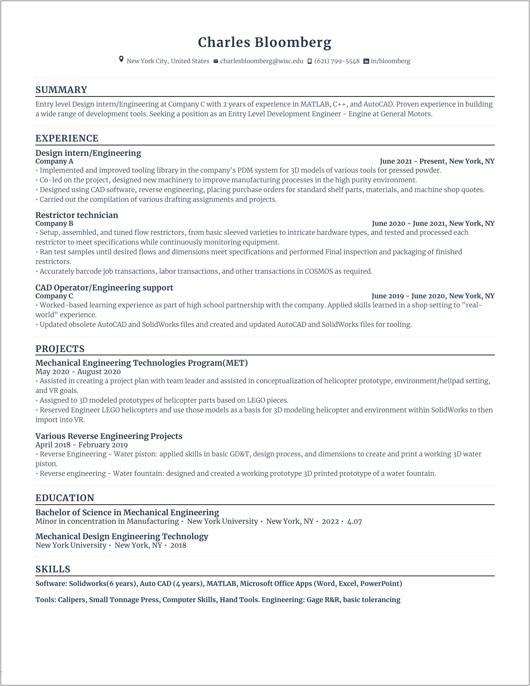 Worlds Best Resume For A Firmware Engineer