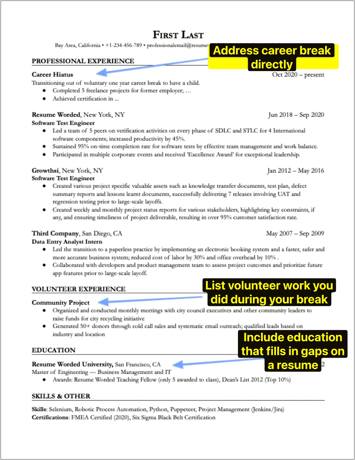 Writing A Resume For Older Worker