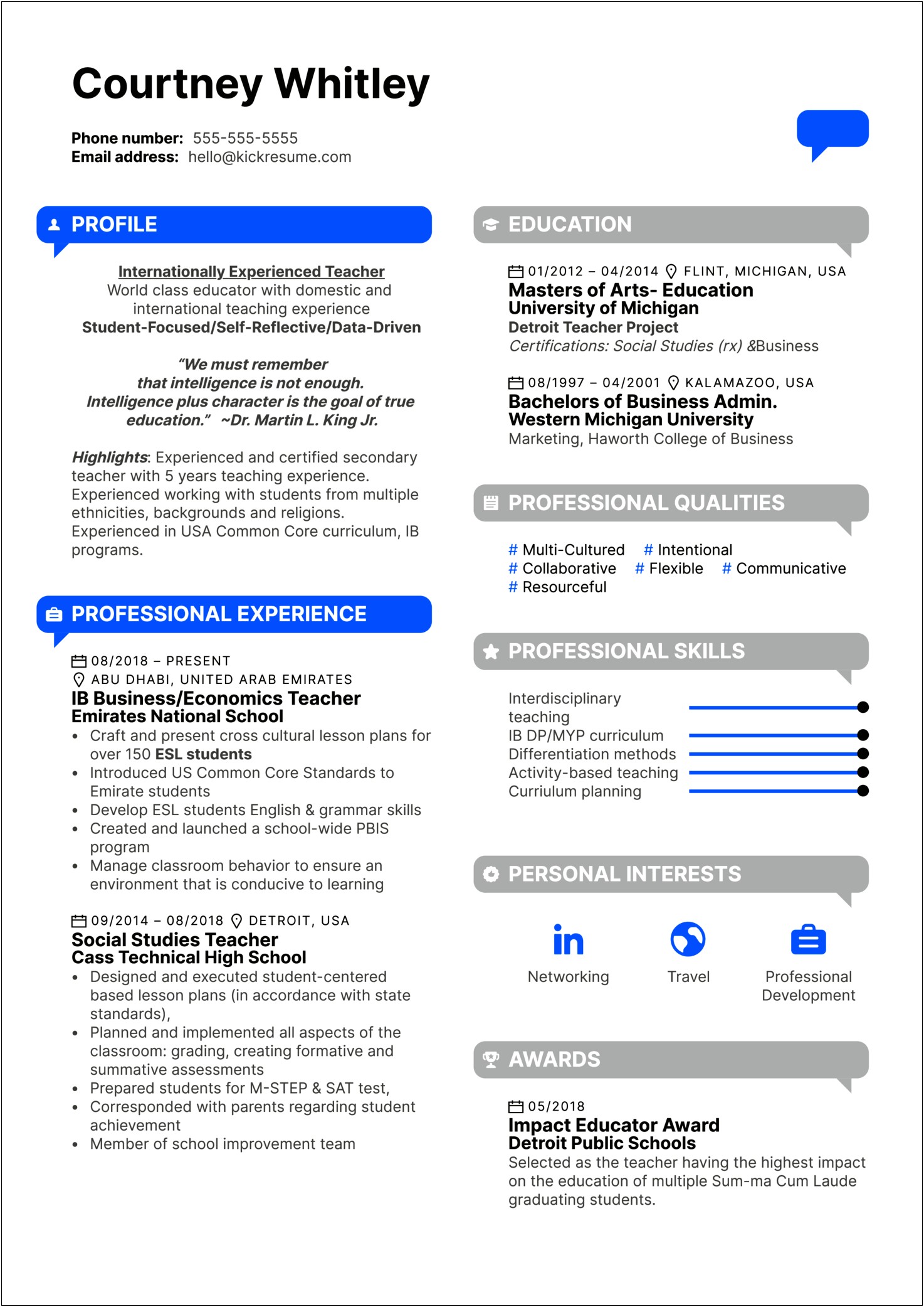 Writing A Resume Lesson Plans For High Schools