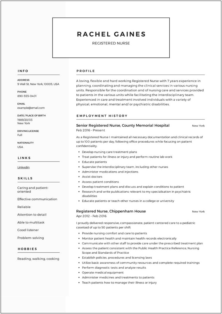 Writing An Objective For A Nursing Resume