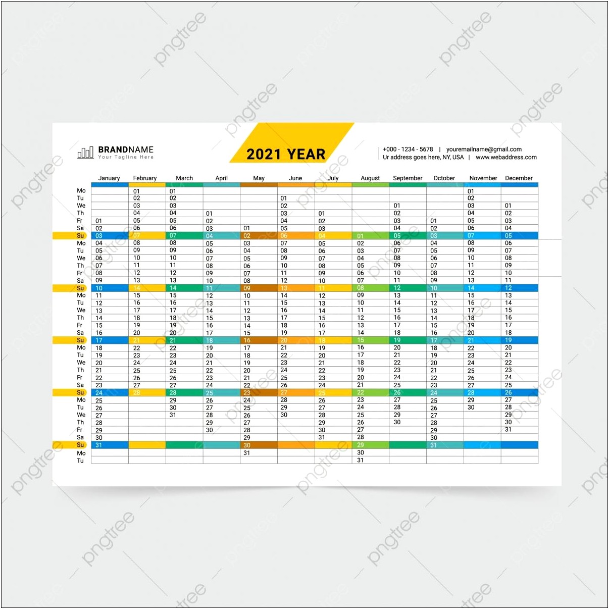 Year Planner 2017 Calendar Template Annual Free