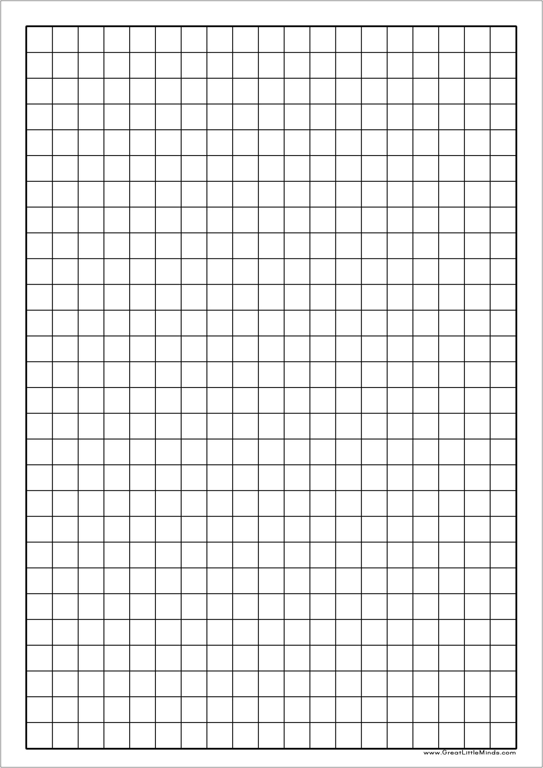 1 In Grid Paper Template Word