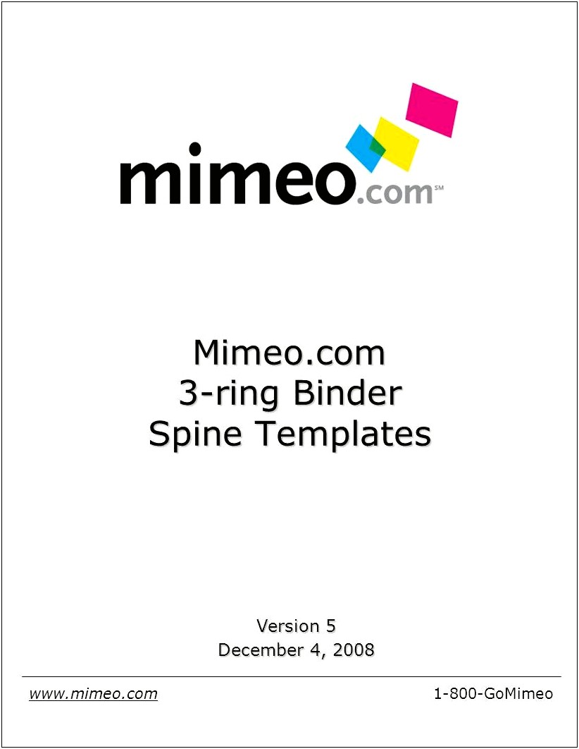 1 Inch Binder Spine Template Word