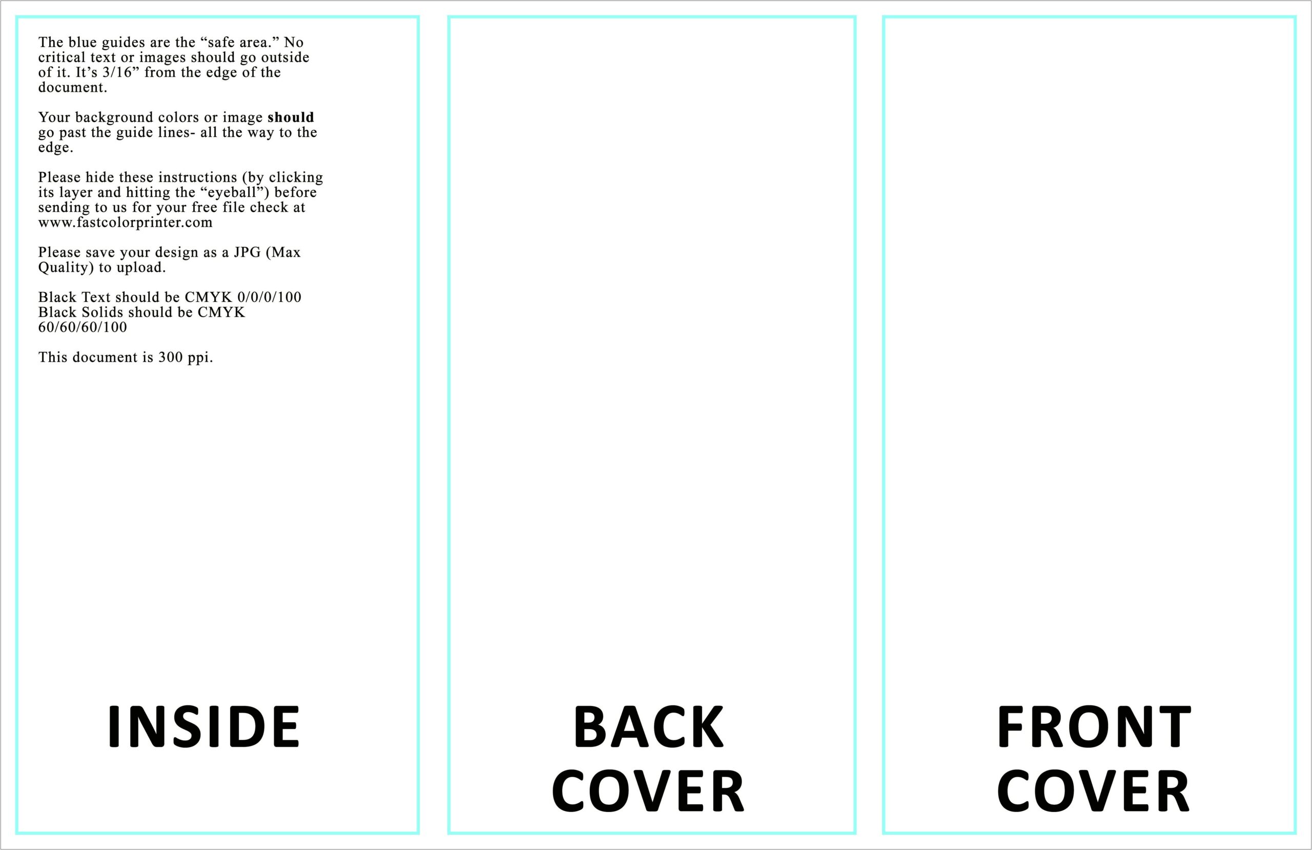11x17 Tri Fold Brochure Template Word