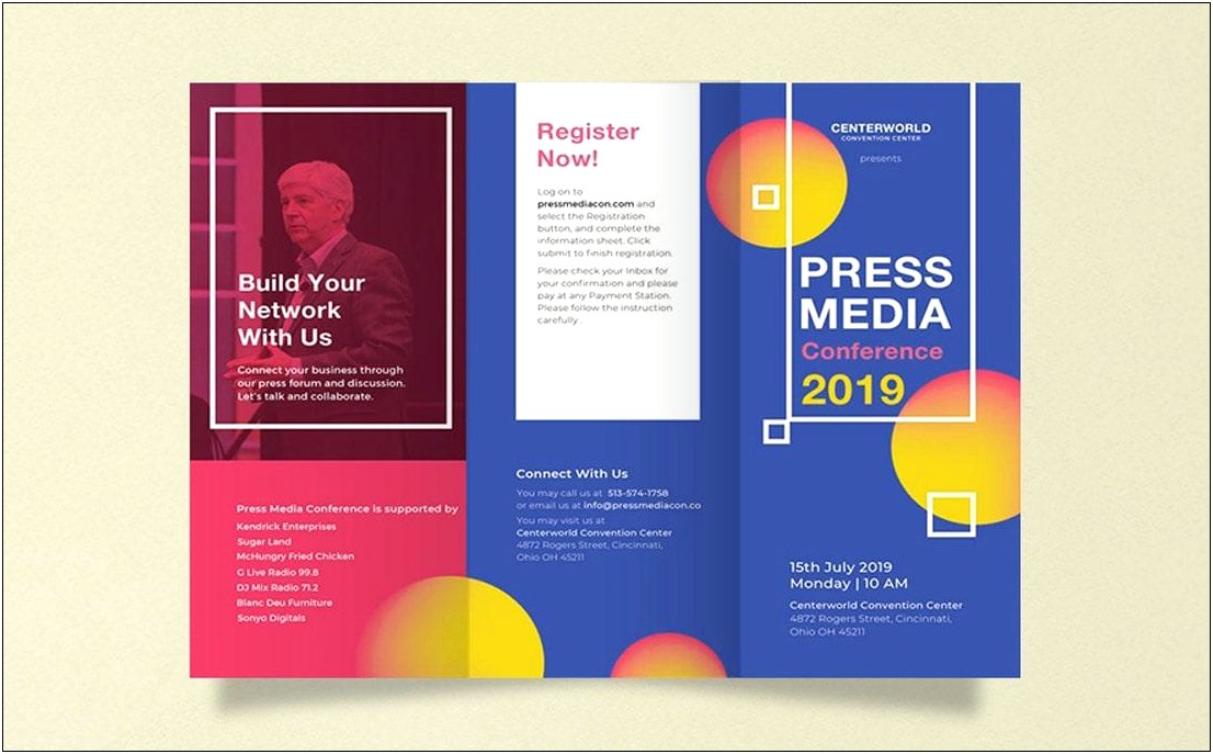 2 Fold Brochure Templates Microsoft Word
