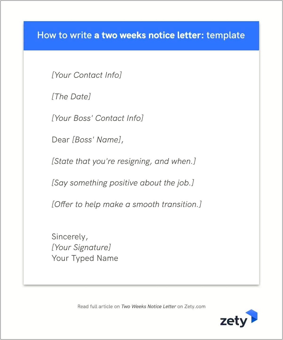 2 Week Resignation Letter Template Word