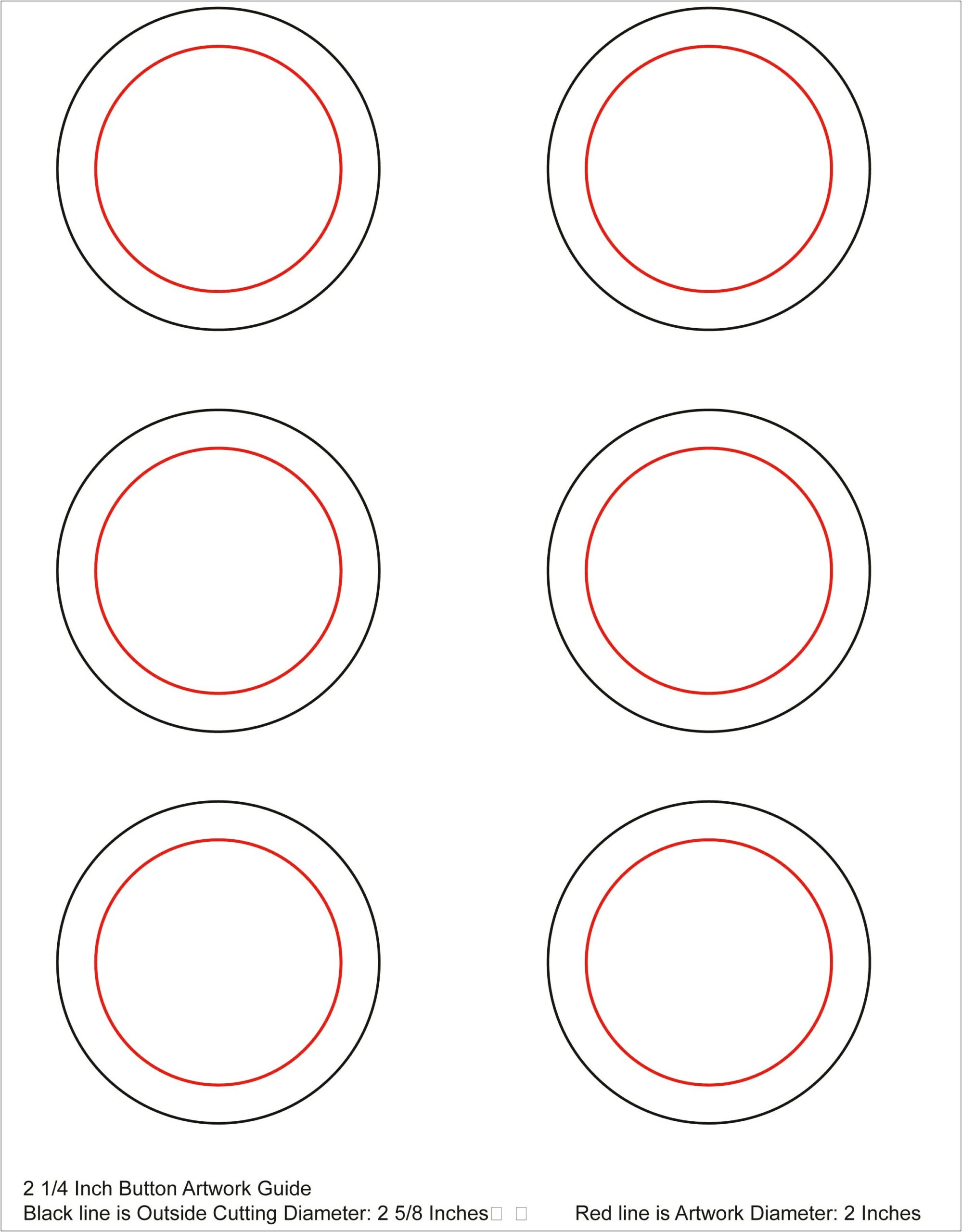 2.5 Circle Template For Word
