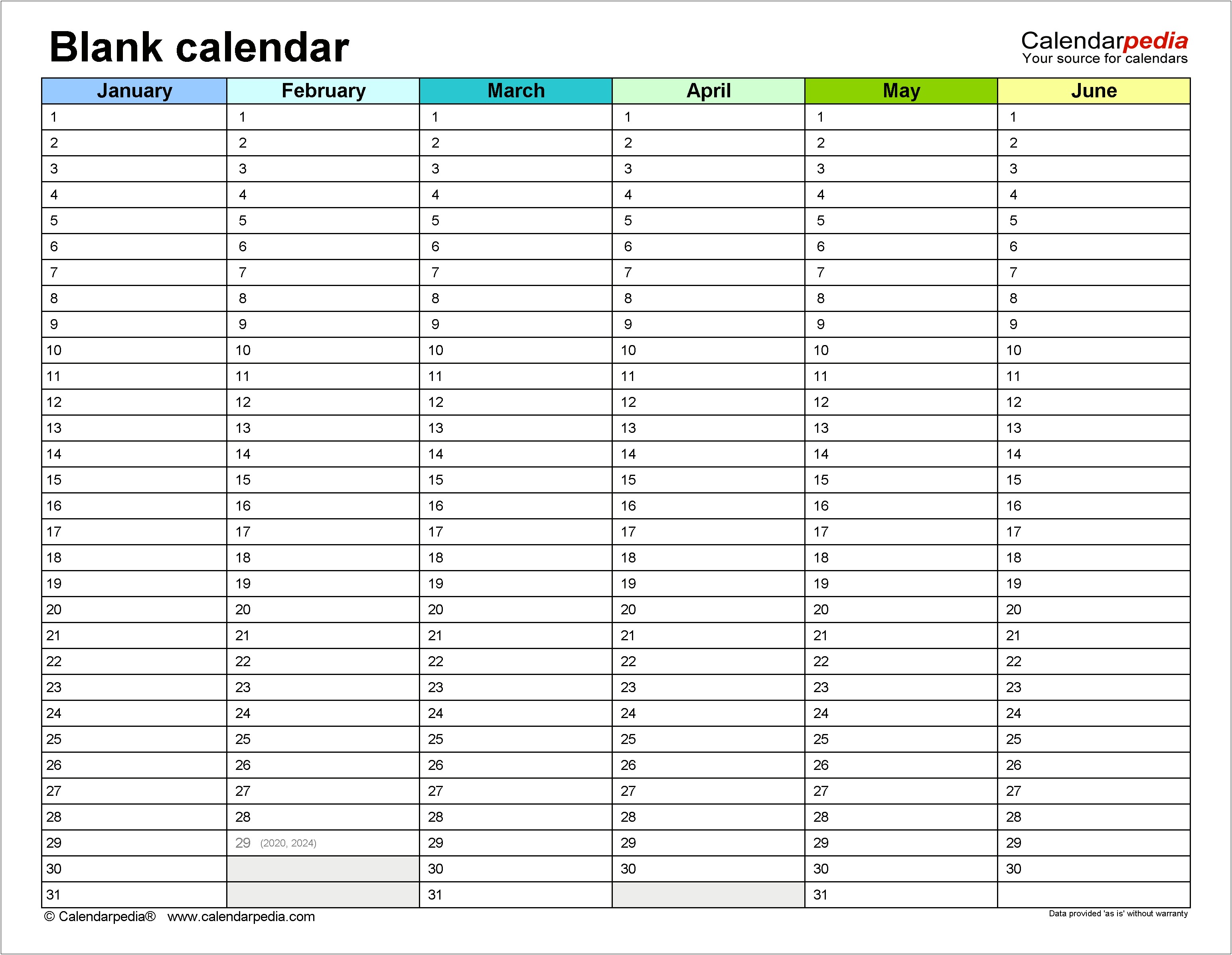 2015 Year At A Glance Calendar Template Word