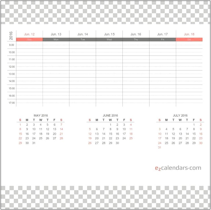 2019 Monthly Calendar Template Microsoft Word