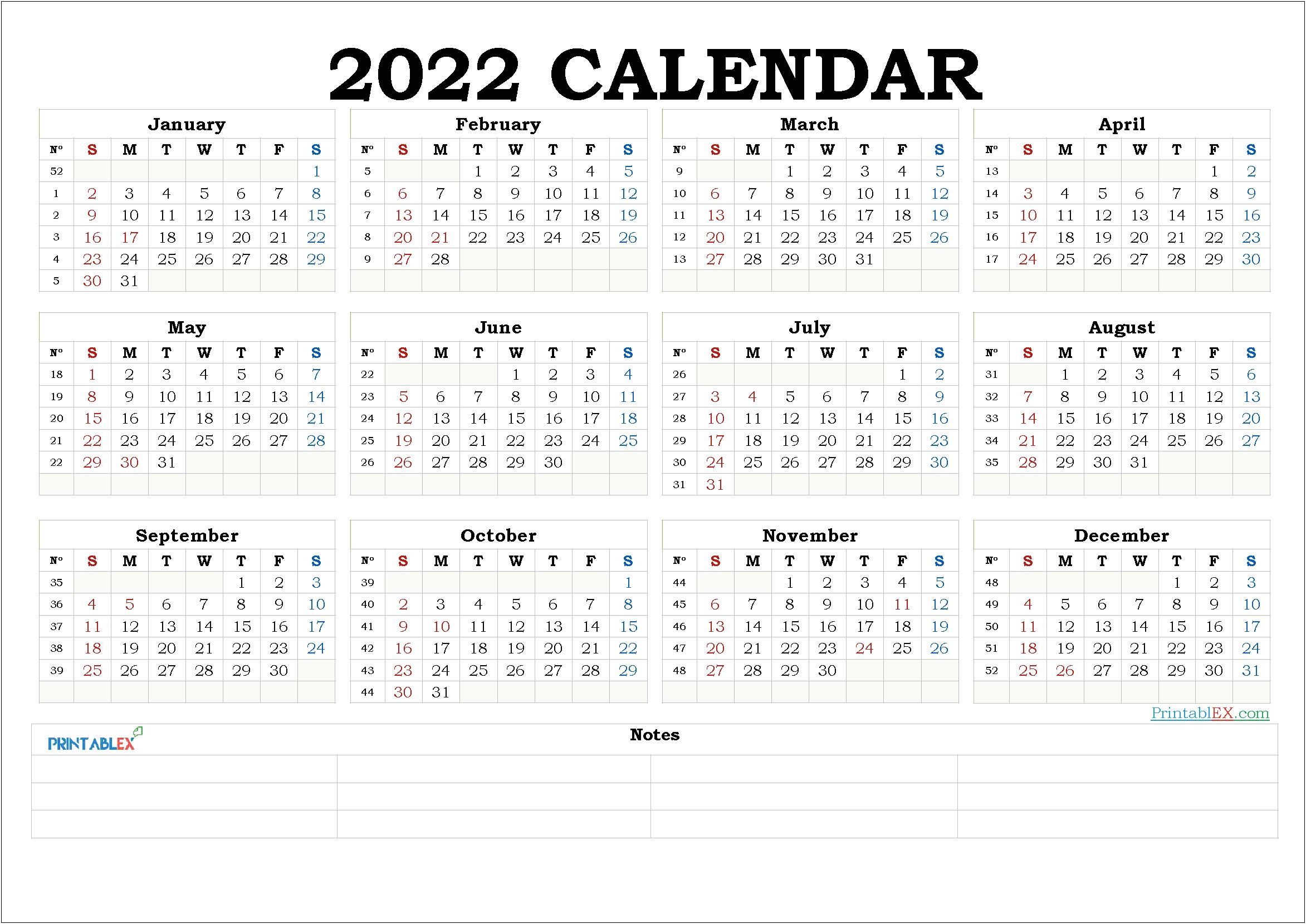 2020 Blank Calendar Template Yearly Word