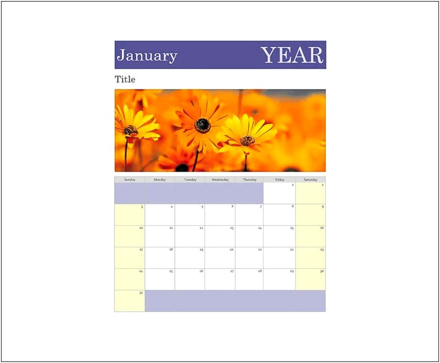 3 Month Calendar Template Microsoft Word