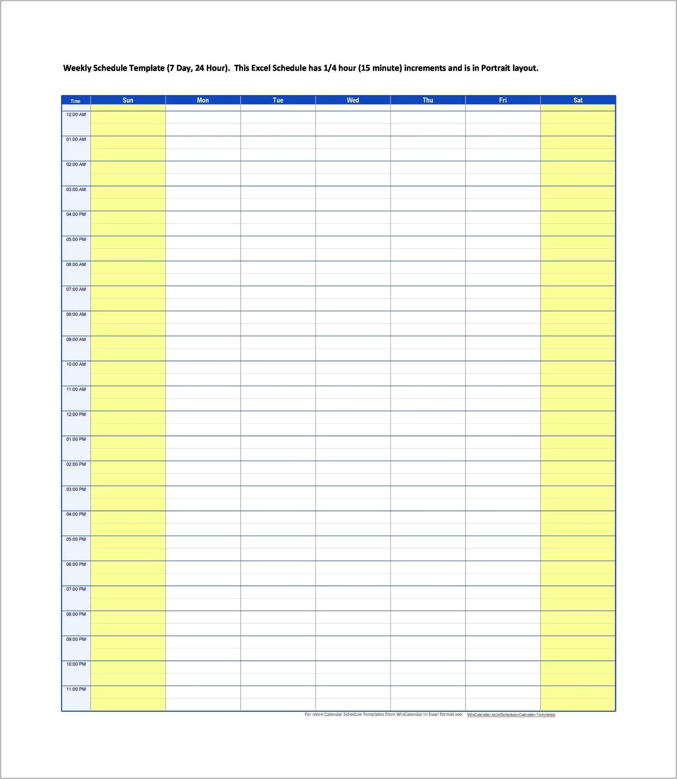 30 Minute Daily Planner Word Template