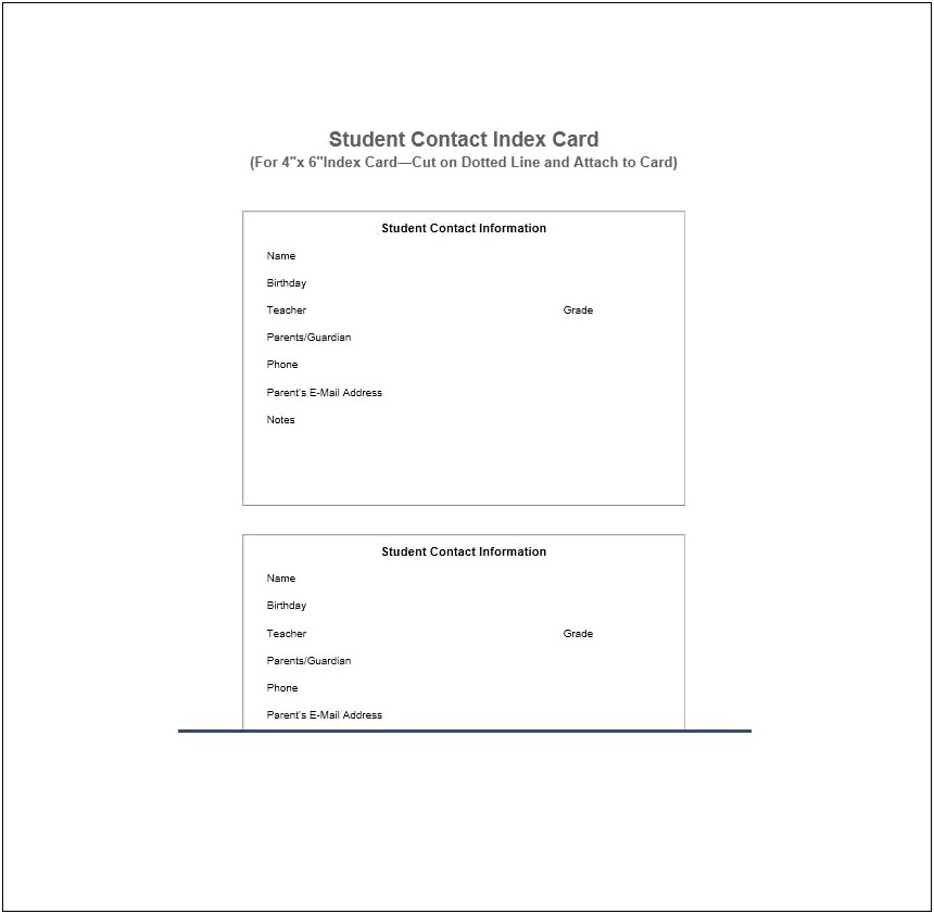 3x5 Index Card Template For Microsoft Word