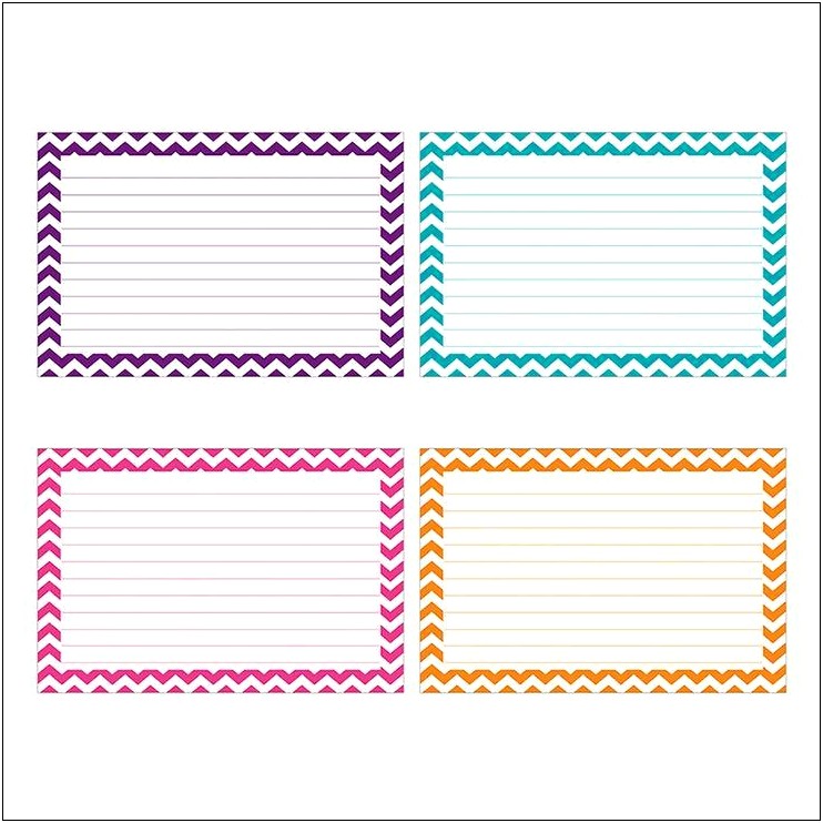 4x6 Index Card Template Word 2010
