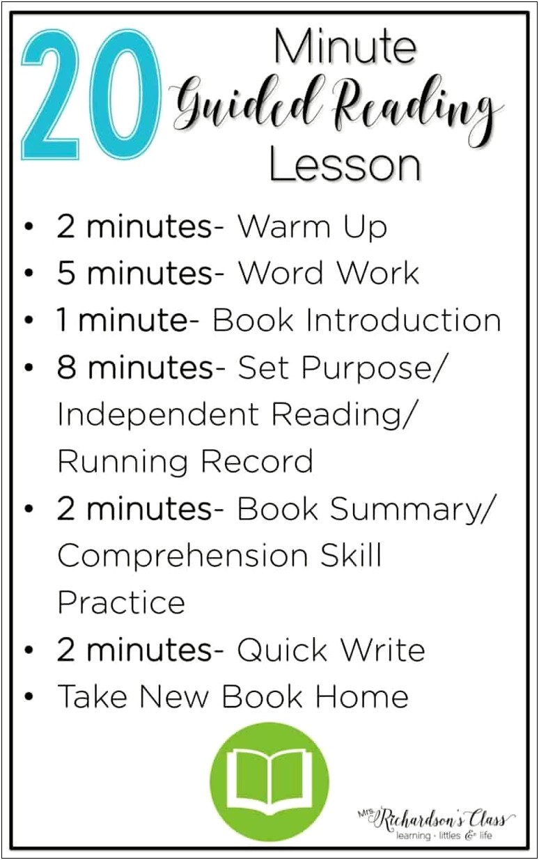 5 Minute Lesson Plan Word Template