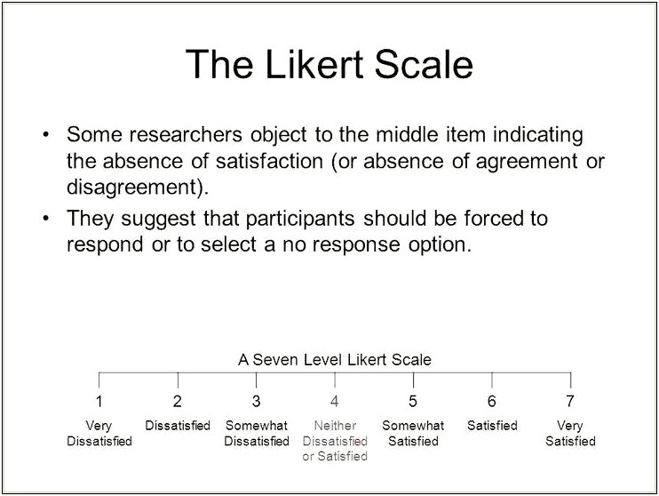 5 Point Likert Scale Word Template